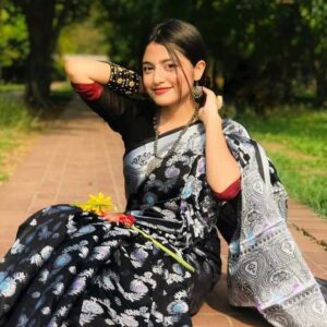 নরম সিল্ক কাতান শাড়ি